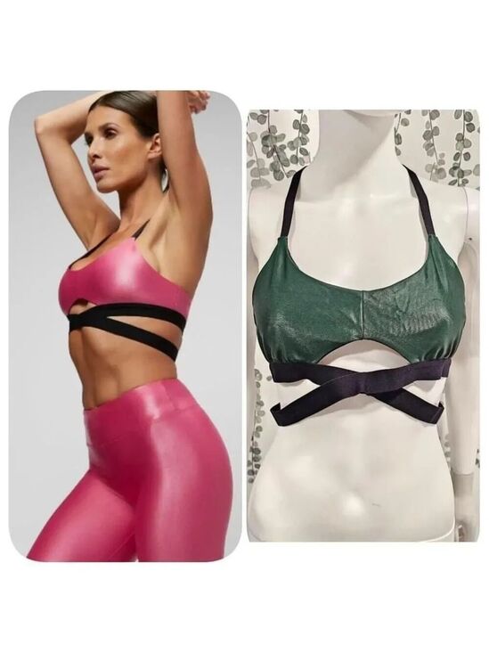 Koral Tops - Koral Advanced Infinity Versatility Bra Sz M Green